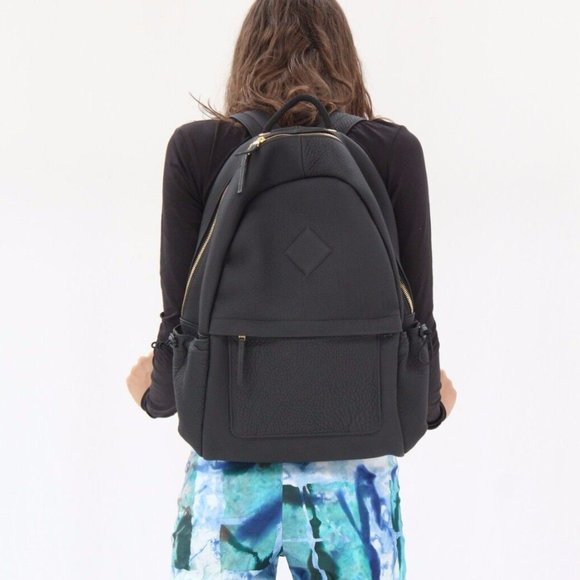 Urban Outfitters AANDD Adam & Davidson Westpack Black Leather Backpack $600 New